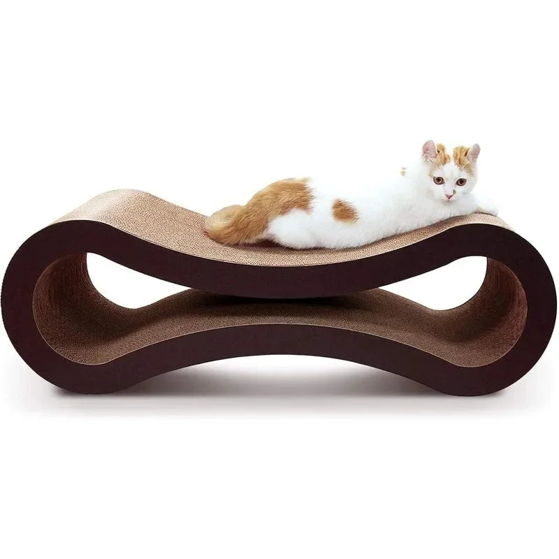 Cat Scratcher Cardboard Lounge Bed, Cat Scratching Pad, Pet Lounger