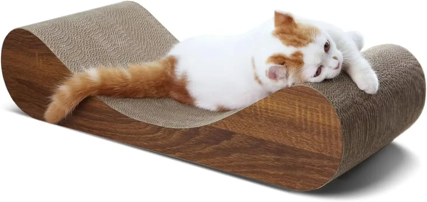 Cat Scratcher Cardboard Lounge Bed, Cat Scratching Pad, Pet Lounger