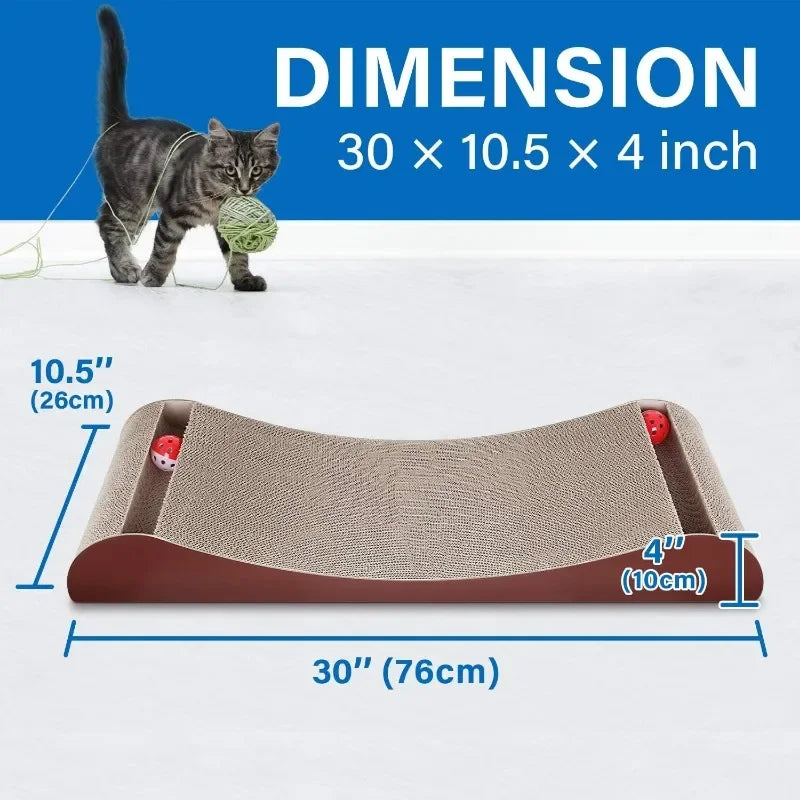 Cat Scratcher Cardboard Lounge Bed, Cat Scratching Pad, Pet Lounger