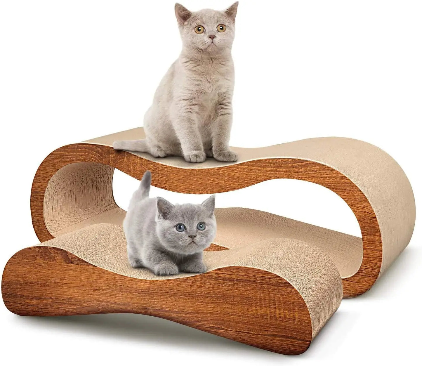 Cat Scratch Board Cardboard, Leisure Bed, Durable Board Cushion, Prevent Furniture Damage, Large Size, 2 in 1