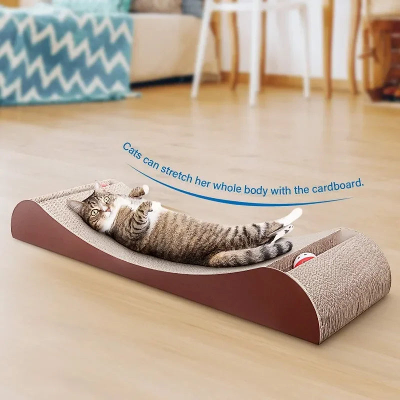 Cat Scratcher Cardboard Lounge Bed, Cat Scratching Pad, Pet Lounger