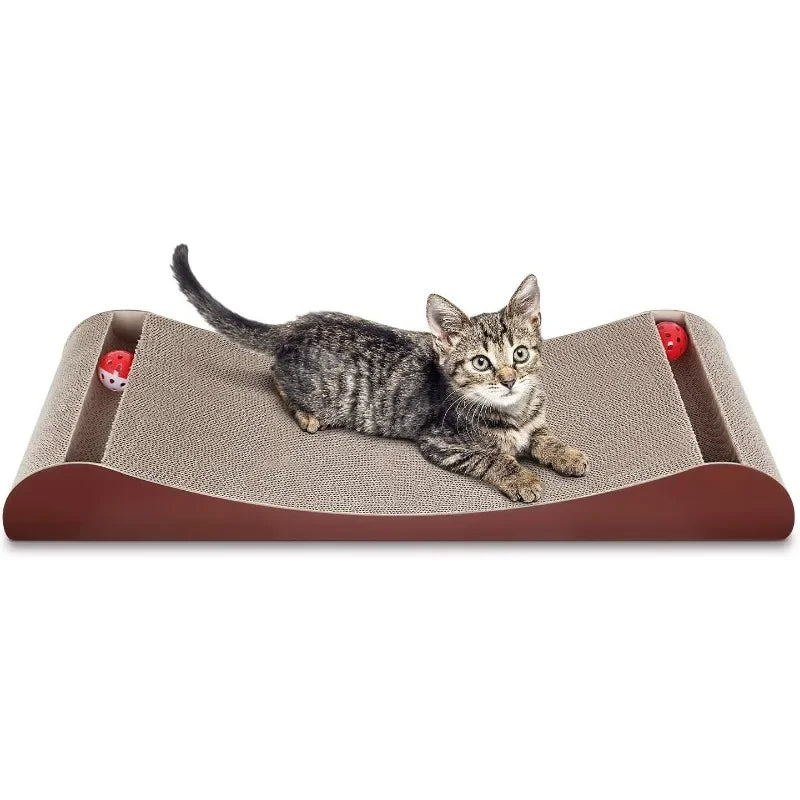 Cat Scratcher Cardboard Lounge Bed, Cat Scratching Pad, Pet Lounger